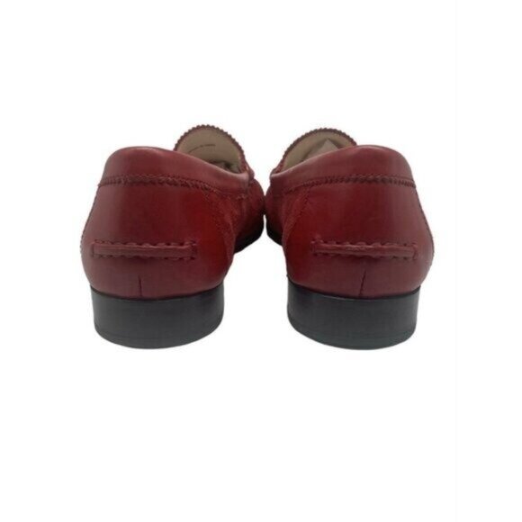 Cole Haan Classic Deep Red Suede/Leather Penny Loafer Size 7.5 - Picture 7 of 8